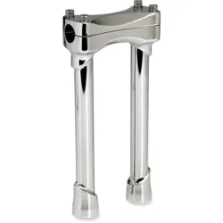 PartzBiz HD 6403-105-10 - Biltwell Chrome Murdock 10” Straight Steel Risers Clamp Harley Softail Dyna XL PartzBiz HD 6403-105-10 - Biltwell Chrome Murdock 10” Straight Steel Risers Clamp Harley Softail Dyna XL