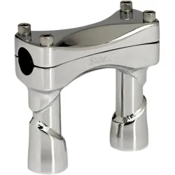 PartzBiz HD PU0602-0760 - BILTWELL Murdock Risers Chrome 4” Motorcycle Harley Custom Dyna Club Bike PartzBiz HD PU0602-0760 - BILTWELL Murdock Risers Chrome 4” Motorcycle Harley Custom Dyna Club Bike