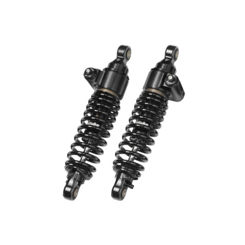 PartzBiz HD: 3466650-Bitubo Black 12” Rear Adjustable Spring Shocks Pair Set Harley Dyna 1991-2017 PartzBiz HD: 3466650-Bitubo Black 12” Rear Adjustable Spring Shocks Pair Set Harley Dyna 1991-2017