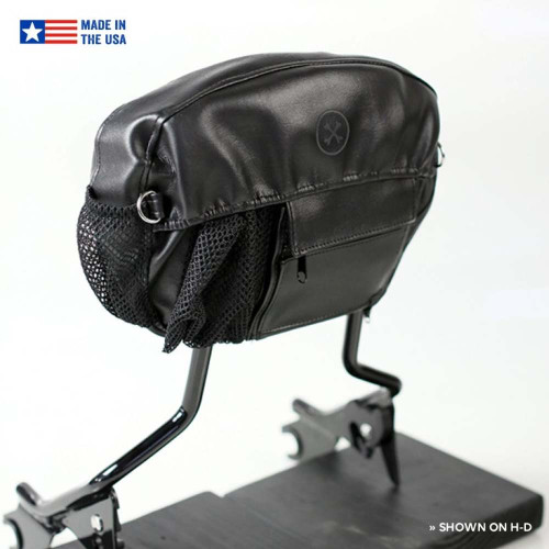 PartzBiz HD: 3469259-พนักพิงผู้โดยสาร Bone Mountain Triple Threat สีดำ Harley Metric Organizer