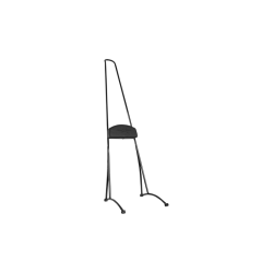 PartzBiz HD B13-1509B - Burly Brand Stupid Tall Sissy Bar 40” Steel Black Backrest Pad Harley Dyna 06-17