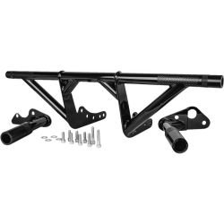 PartzBiz HD B10-3012B - Burly Brawler Crash Highway Bar Engine Guard Kit Black Steel Harley Softail 18+