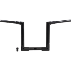 PartzBiz HD B12-6090B - Burly Jason 1-1/2” Apes Handlebars 12” Black Harley Notched Slotted Dimpled
