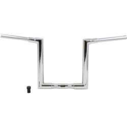 PartzBiz HD B12-6090C - Burly Jason 1-1/2” Apes Handlebars 12” Chrome Harley Notched Slotted Dimpled