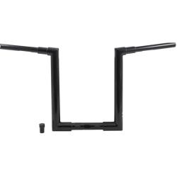 PartzBiz HD B12-6091B - Burly Jason 1-1/2” Apes Handlebars 14” Black Harley Notched Slotted Dimpled
