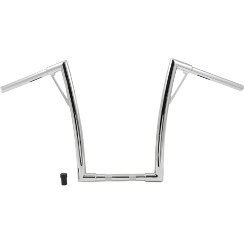 PartzBiz HD: 3488356-Burly Louie 1-1/4” Ape Handlebars 12” Chrome Harley Notched Slotted Drilled