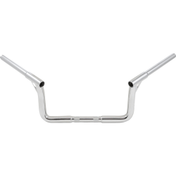 PartzBiz HD B12-7007C - Burly Louie B 1-1/4” Ape Handlebars 8.5” Chrome Harley Notched Slotted Drilled