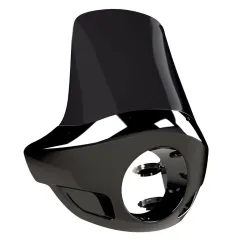 PartzBiz HD B10-2001 - Burly Brand Black Tall Touring Sport Fairing Windshield Harley 35 39 41 49 mm