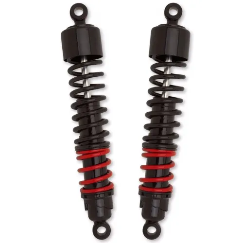 PartzBiz HD: 3444605-Burly Stiletto Shocks 12.50” Black Pair 1991-2017 Harley Dyna Cafe Club Bike FXD