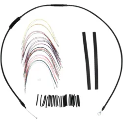 PartzBiz HD B30-1048 - Burly 13” Handlebar Control Cable Extension Wiring Kit ABS Harley Touring 08-13
