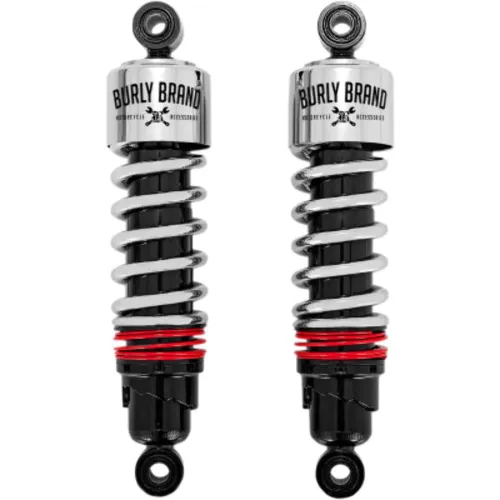 PartzBiz HD: 3467666-Burly Brand 10.5‚” 11.5‚” Slammer Plus Shocks ลด Chrome Harley 84-20 Touring PartzBiz HD: 3467666-Burly Brand 10.5‚” 11.5‚” Slammer Plus Shocks ลด Chrome Harley 84-20 Touring