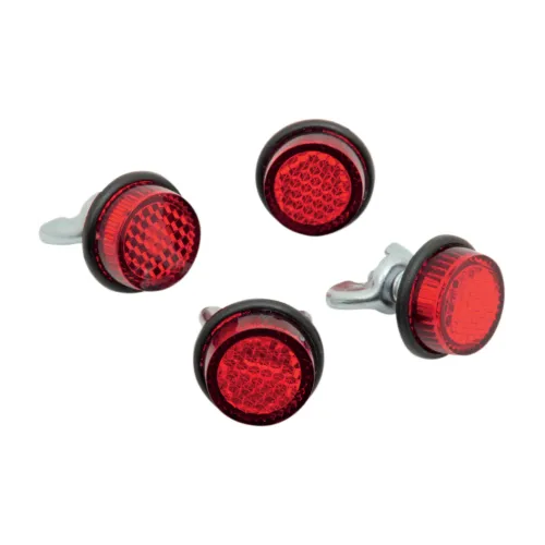 PartzBiz HD: 3477490-Chris Products Red Mini License Plate Frame Reflectors Harley Motorcycle 4 pack PartzBiz HD: 3477490-Chris Products Red Mini License Plate Frame Reflectors Harley Motorcycle 4 pack