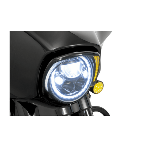 PartzBiz HD: 3479217-Ciro Black Fang LED ฝาสัญญาณไฟหน้าวิ่ง PlugnPlay 14+ Harley Touring PartzBiz HD: 3479217-Ciro Black Fang LED ฝาสัญญาณไฟหน้าวิ่ง PlugnPlay 14+ Harley Touring