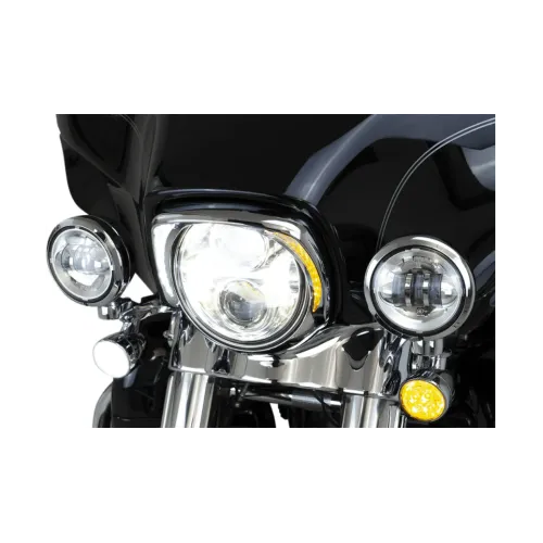 PartzBiz HD: 3479215-Ciro Chrome Fang LED ฝาปิดสัญญาณไฟหน้าแบบ PlugnPlay 14+ Harley Touring PartzBiz HD: 3479215-Ciro Chrome Fang LED ฝาปิดสัญญาณไฟหน้าแบบ PlugnPlay 14+ Harley Touring