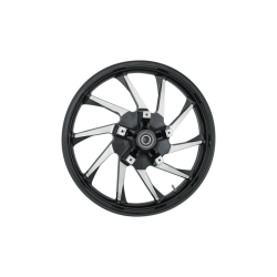 PartzBiz HD 3D-HUR213BCABST - Coastal Black Cut Hurricane Precision Wheel Rim 21 3.5 2008+ Harley Touring ABS