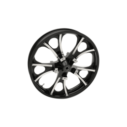 PartzBiz HD 3D-LGO213BCABST - Coastal Moto Black Cut Largo Precision Wheel Rim 21 3.5 2008+ Harley Touring ABS