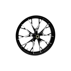 PartzBiz HD 3D-MAR213BC - Coastal Moto Black Cut Marlin Precision 21 3.5 Wheel Rim 2008+ Harley Touring DD