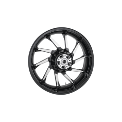 PartzBiz HD 3D-HUR185BCABST - Coastal Moto Black Hurricane Precision Wheel Rim 18 5.5 09+ Harley Touring ABS