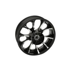 PartzBiz HD 3D-LGO185BCABST - Coastal Moto Black Largo Precision Cast Wheel Rim 18 5.5 09+ Harley Touring ABS