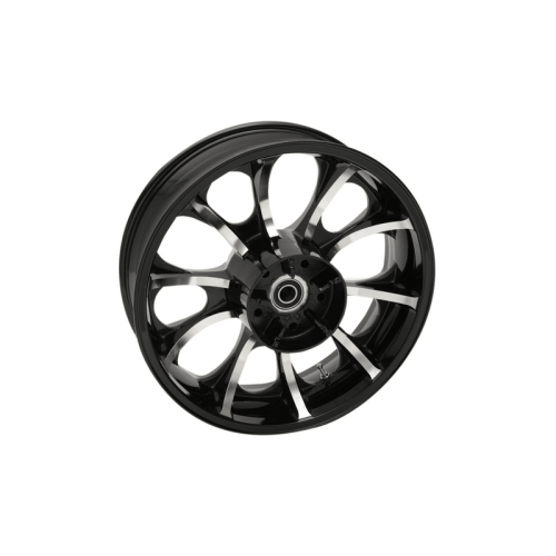 PartzBiz HD: 3480573-Coastal Moto Black Largo Precision Cast Wheel Rim 18 5.5 09+ Harley Touring ABS