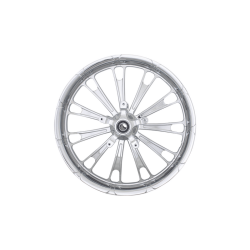 PartzBiz HD FUL-193-CH-ABST - Coastal Moto Fuel Front Wheel Rim Chrome Billet 19 x 3 DD ABS Harley Touring 08+