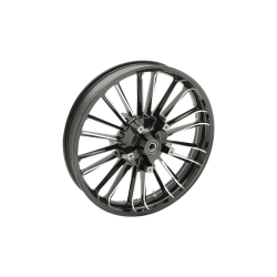 PartzBiz HD 3D-ATL213BC - Coastal Moto Black Cut Atlantic Precision 21x3.5 Wheel Rim 2008+ Harley Touring