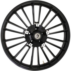 PartzBiz HD 3D-ATL213SB - Coastal Moto Black Atlantic Precision 21 3.5 Wheel Rim 2008+ Harley Touring