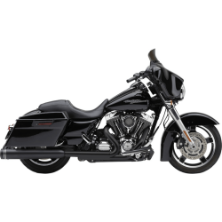 PartzBiz HD 6290RB - Cobra 4.5” Neighbor Haters Slip-On Black Muffler Exhaust 1995-16 Harley Touring