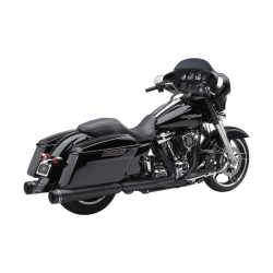 PartzBiz HD 6291RB - Cobra 4.5” Neighbor Haters Slip-On Black Muffler Exhaust 2017+ Harley Touring