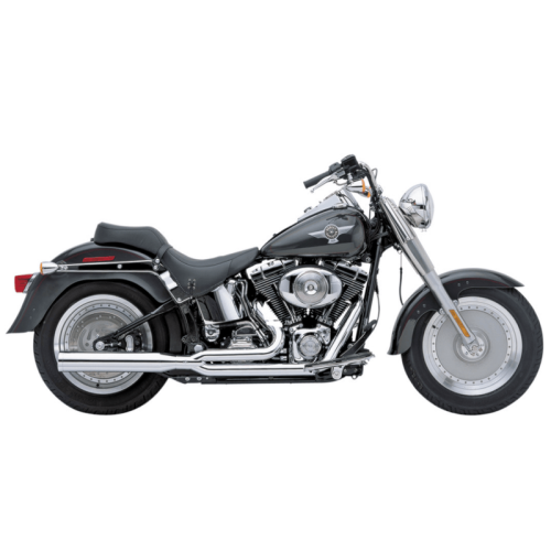 PartzBiz HD: 3485397-Cobra Chrome Power Pro HP 2 Into 1 Pipe Exhaust System Harley 2012-2017 Softail