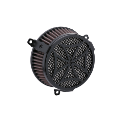 PartzBiz HD 606-0104-02B-SB - Cobra Cross Air Cleaner Filter Intake Kit Black Aluminum Harley Softail 2018+