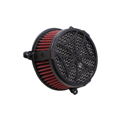 PartzBiz HD 606-0101-02B-SB - Cobra Cross Air Cleaner Filter Intake Kit Black Slim Harley Touring Trike 17+