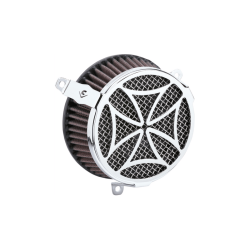 PartzBiz HD 606-0104-02-SB - Cobra Cross Air Cleaner Filter Intake Kit Chrome Aluminum Harley Softail 2018+