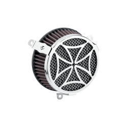 PartzBiz HD 606-0103-02-SB - Cobra Cross Air Cleaner Filter Intake Kit Chrome Harley XL Sportster 14-22
