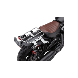 PartzBiz HD 502-2515 - Cobra Detachable Luggage Rack Solo Seat Chrome Each Indian Bobber 18-22
