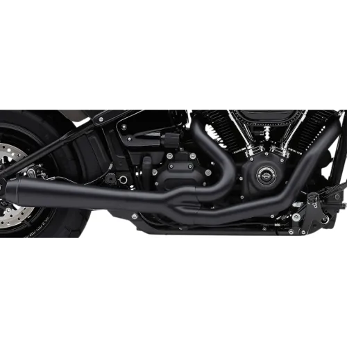 PartzBiz HD: 3483426-Cobra El Diablo 2:1 Exhaust Header Black 4” Megaphone Pipe Harley Softail 18-22 PartzBiz HD: 3483426-Cobra El Diablo 2:1 Exhaust Header Black 4” Megaphone Pipe Harley Softail 18-22