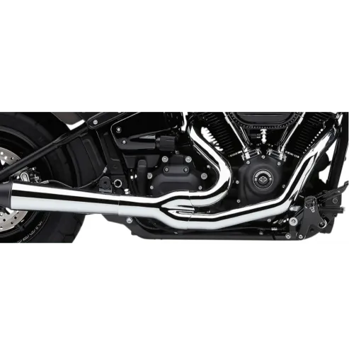 PartzBiz HD: 3483424-Cobra El Diablo 2:1 Exhaust Header Chrome 4” Megaphone Pipe Harley Softail 18-22 PartzBiz HD: 3483424-Cobra El Diablo 2:1 Exhaust Header Chrome 4” Megaphone Pipe Harley Softail 18-22