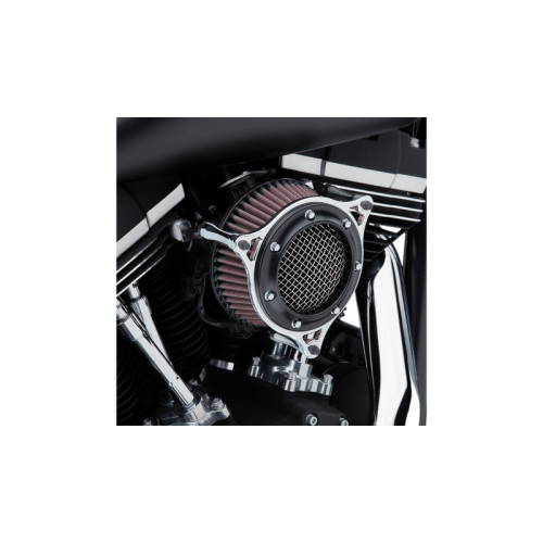 PartzBiz HD: 3489512-Cobra RPT Venturi Air Cleaner Filter Kit ChromeBlack Harley Bagger Softail 08-17 PartzBiz HD: 3489512-Cobra RPT Venturi Air Cleaner Filter Kit ChromeBlack Harley Bagger Softail 08-17
