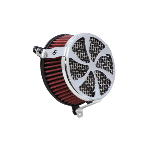 PartzBiz HD: 3489611-Cobra Swept Air Cleaner Filter Intake Kit Chrome Slim Harley Touring Trike 17+ PartzBiz HD: 3489611-Cobra Swept Air Cleaner Filter Intake Kit Chrome Slim Harley Touring Trike 17+