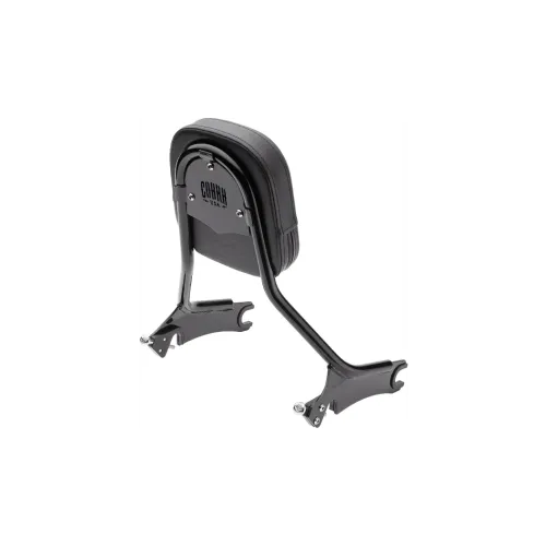 PartzBiz HD: 3482811-Cobra Tall Detachable Backrest Black Sissy Bar Round Pad Indian Chieftain 14-22