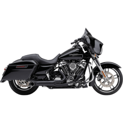 PartzBiz HD 6271B-1 - Cobra Turn Out 2 into 1 Exhaust Header Black Heat Shield 4” Harley Touring 17+ PartzBiz HD 6271B-1 - Cobra Turn Out 2 into 1 Exhaust Header Black Heat Shield 4” Harley Touring 17+