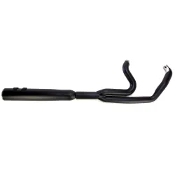 PartzBiz HD 6450B - Black Cobra PowrFlo Power Flo 2-into-1 Exhaust Pipe System Header Harley Touring