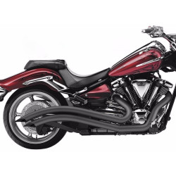 PartzBiz HD 2225B - Cobra Black Speedster Swept Exhaust Pipes 2008-2016 Yamaha Raider XV1900C PartzBiz HD 2225B - Cobra Black Speedster Swept Exhaust Pipes 2008-2016 Yamaha Raider XV1900C