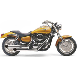 PartzBiz HD 4569SC - Cobra Chrome Classic Deluxe Slashcut Exhaust Kawasaki Vulcan Classic Meanstreak PartzBiz HD 4569SC - Cobra Chrome Classic Deluxe Slashcut Exhaust Kawasaki Vulcan Classic Meanstreak