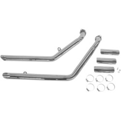PartzBiz HD COBRA 1266 - Cobra Chrome Slashed Drag Exhaust Pipes System Honda Shadow VT1100 1987-1996 PartzBiz HD COBRA 1266 - Cobra Chrome Slashed Drag Exhaust Pipes System Honda Shadow VT1100 1987-1996