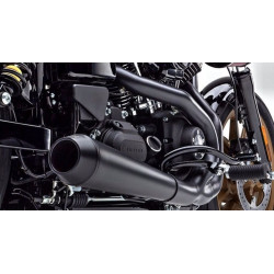 PartzBiz HD 6476B - Black Cobra El Diablo 2 into 1 2-1 Full Exhaust Pipe Header 06-2011 Harley Dyna
