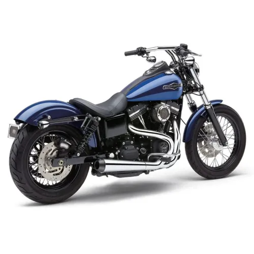 PartzBiz HD: 3447855-Chrome Cobra El Diablo 2 into 1 2-1 Full Exhaust Pipe Header 06-2011 Harley Dyna PartzBiz HD: 3447855-Chrome Cobra El Diablo 2 into 1 2-1 Full Exhaust Pipe Header 06-2011 Harley Dyna