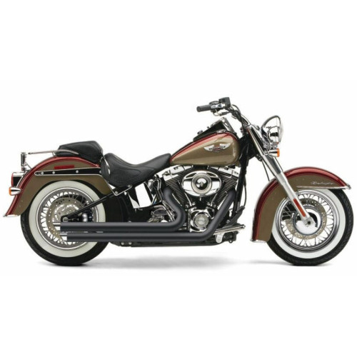 PartzBiz HD: 3446536-Cobra Black Speedster Slashdown Exhaust Chrome Tip Pipes 2012-2017 Softail 6852B PartzBiz HD: 3446536-Cobra Black Speedster Slashdown Exhaust Chrome Tip Pipes 2012-2017 Softail 6852B