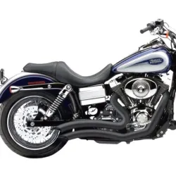 PartzBiz HD 6227B - Cobra Black Speedster Swept Shorts Exhaust System Pipes 2006-2011 Dyna Models PartzBiz HD 6227B - Cobra Black Speedster Swept Shorts Exhaust System Pipes 2006-2011 Dyna Models