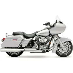 PartzBiz HD 6430 - Chrome Cobra PowerPro HP 2-into-1 Full Exhaust Pipe Header Harley 95-06 Touring